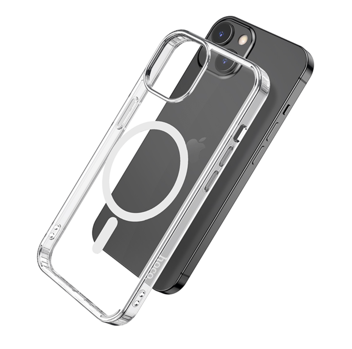 Купить Силиконовый чехол HOCO TPU Magnetic series для iPhone 13 -  Прозрачный - СОТОХИТ.РФ +7(499)288-80-22 г.Москва