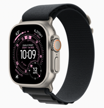Apple Watch Ultra 3 (2025) GPS + Cellular 49mm Natural Titanium Case with Black Alpine Loop (Medium, 145–190 мм)