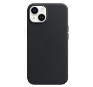 Чехол Apple Leather Case with MagSafe для iPhone 14 Plus - Midnight