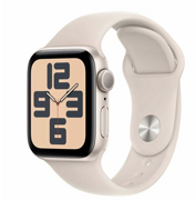 Apple Watch SE Gen 2 2023 GPS 40mm Starlight Aluminum Case with Sport Band Starlight (S/M, 130–180 mm) MR9U3