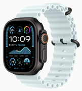 Apple Watch Ultra 2 (2024) GPS + Cellular 49mm Black Titanium Case with Ice Blue Ocean Band